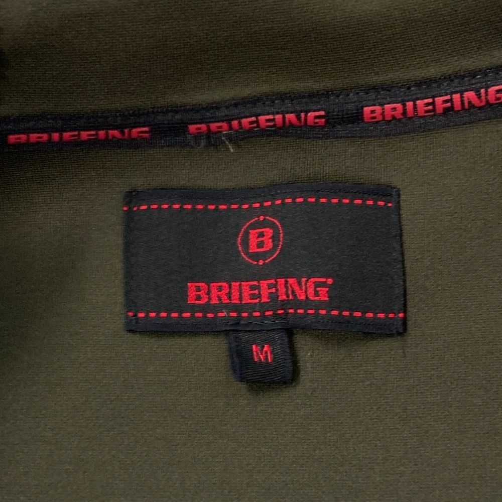 サイズ：M BRIEFING GOLF ブリーフィング 3Dロゴ ジップパーカー