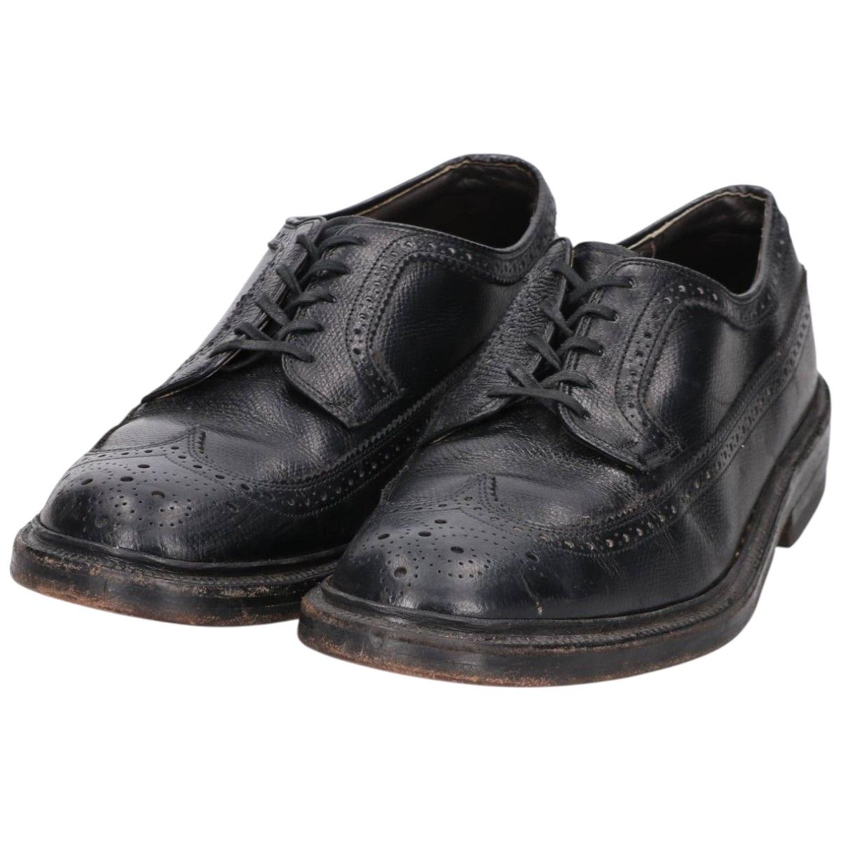 古着 nettleton フルブローグ ウイングチップシューズ 8 1/2 D/B