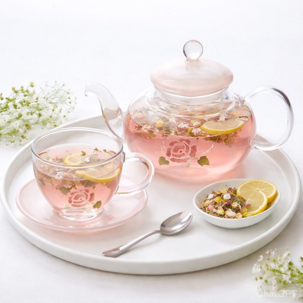 SALE30%OFF＞マニー プティ・マニーガラスティーセット (ローズ