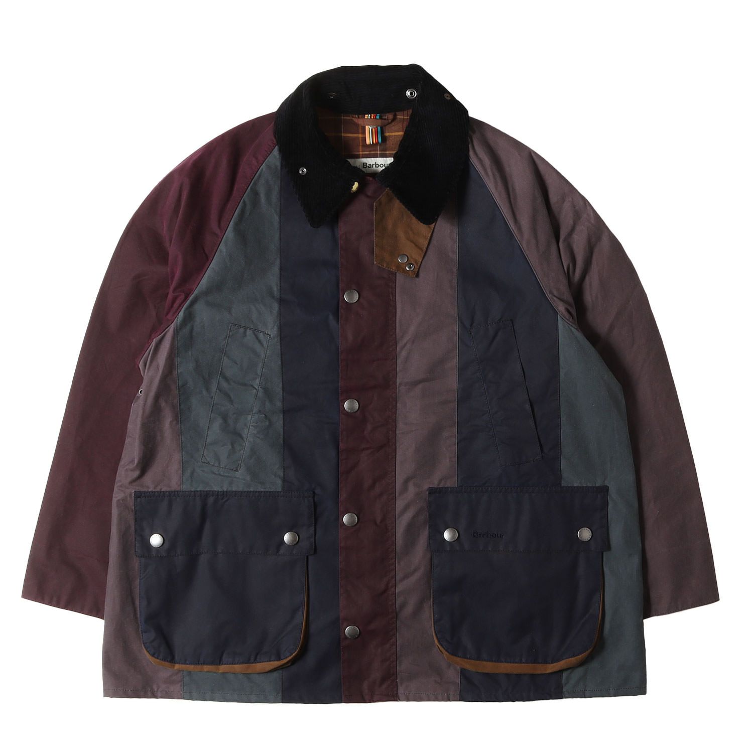 美品】BARBOUR バブアー ジャケット パープル マルチ サイズ:40 | 25AW