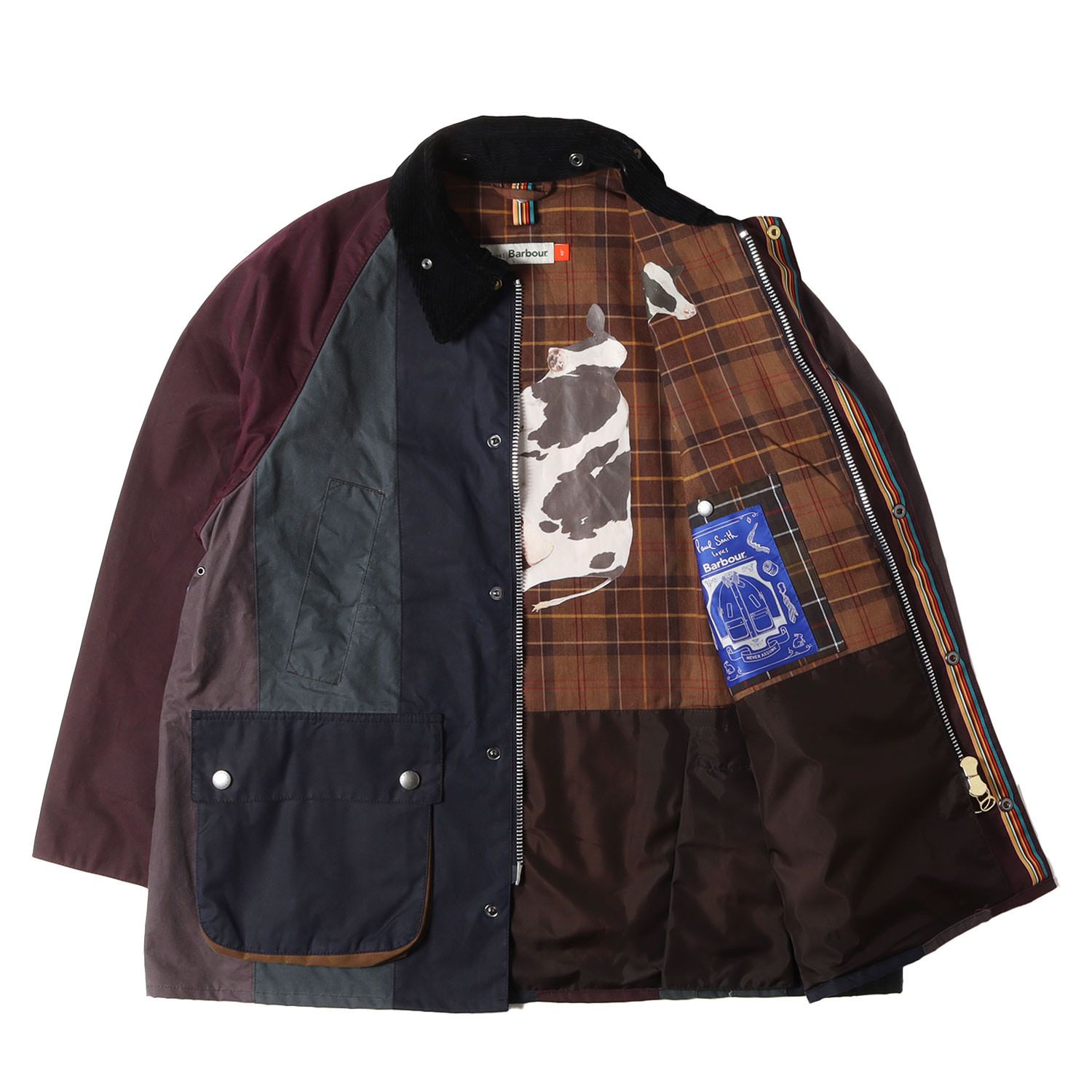 美品】BARBOUR バブアー ジャケット パープル マルチ サイズ:40 | 25AW