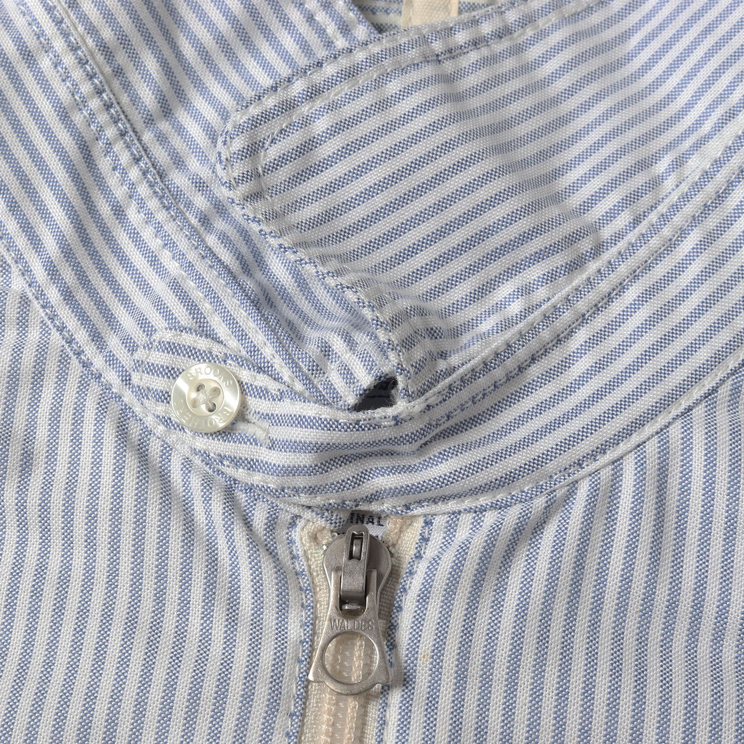 eYe JUNYA WATANABE MAN アイ ジュンヤ ワタナベ マン シャツ ブルー サイズ:S | BROOKS BROTHERS チンスト付き OXストライプ OXプレーン フルジップ シャツ | 2019年製 | 日本製 | トップス カジュアルシャツ 長袖【メンズ】【中古】 eYe JUNYA WATANABE MAN アイ ジュンヤ ワタナベ マン シャツ ブルー