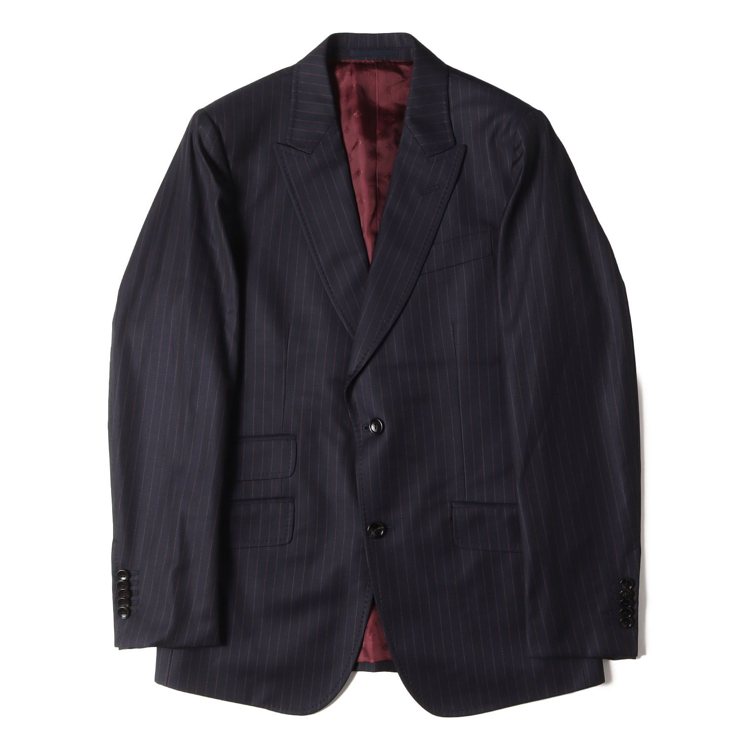 美品】GUCCI グッチ ジャケット ネイビー 紺 サイズ:48 | シェリー 