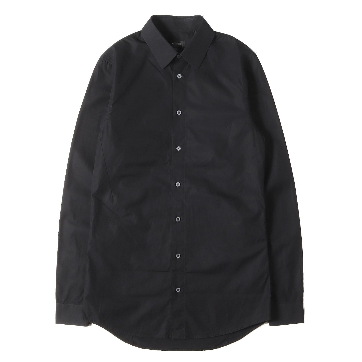 JIL SANDER ジル・サンダー シャツ ブラック 黒 サイズ:14 1/2(37