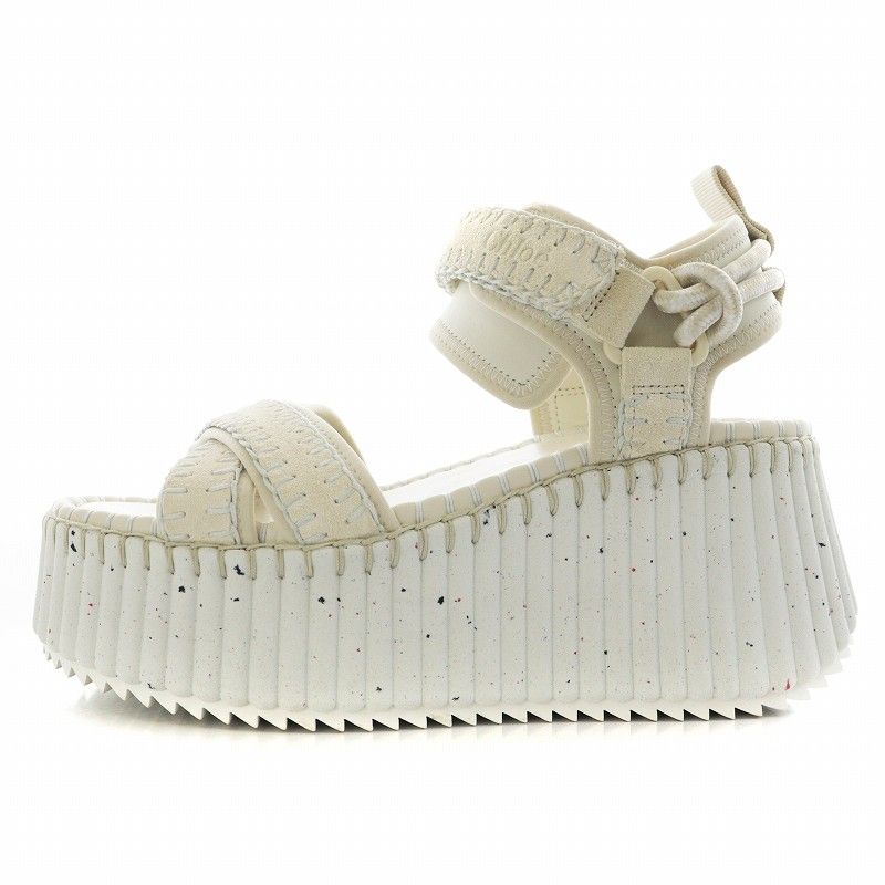 クロエ CHLOE 24SS Nama サンダル ウェッジソール 厚底 アンクル