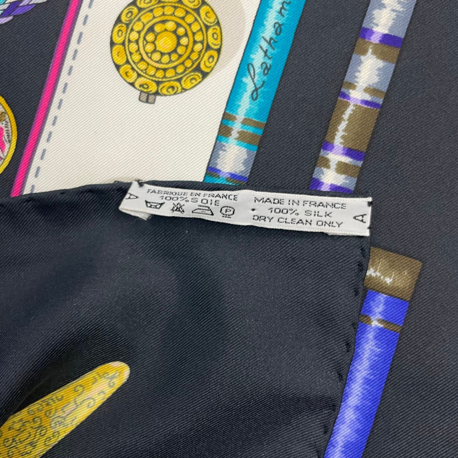 美品 HERMES エルメス スカーフ シルク カレ90 Petite main お針子さん