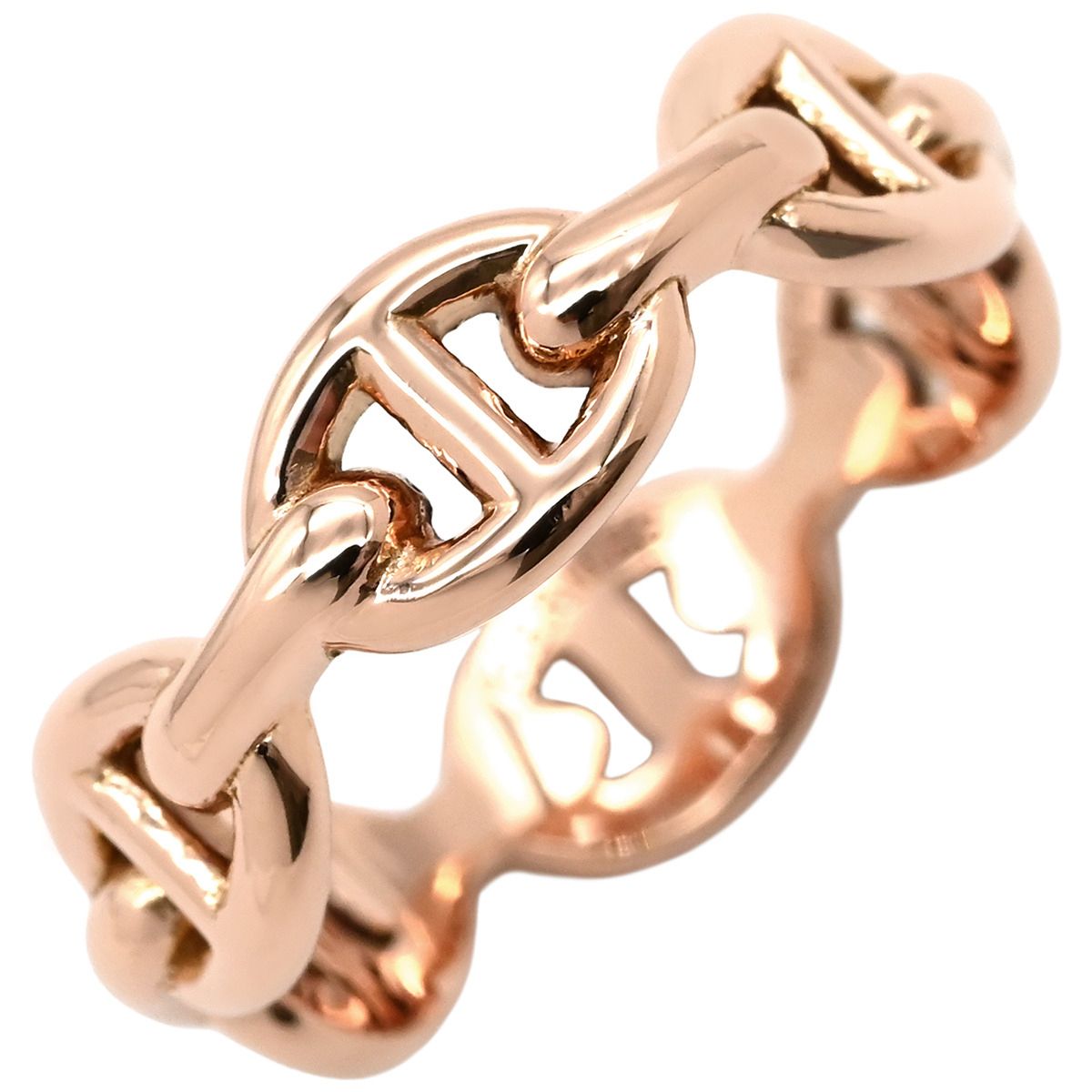 エルメス HERMES リング 指輪 シェーヌダンクル アンシェネ PM ローズ