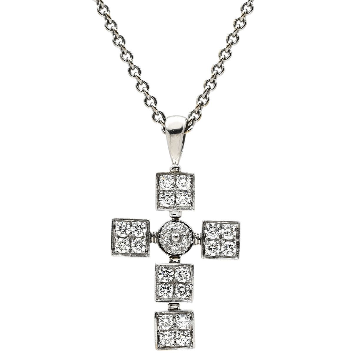 ブルガリ BVLGARI ネックレス ルチア ラテンクロス ペンダント