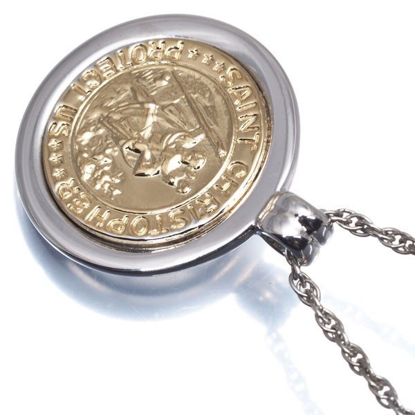 ティファニー ネックレス セントクリストファー コイン シルバー 925