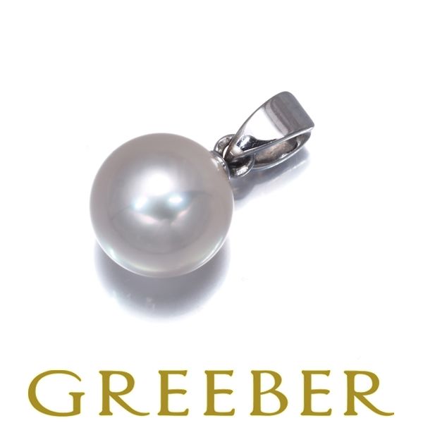 ミキモト ペンダントトップ パール 真珠 7.9mm 一粒 K18WG #187635