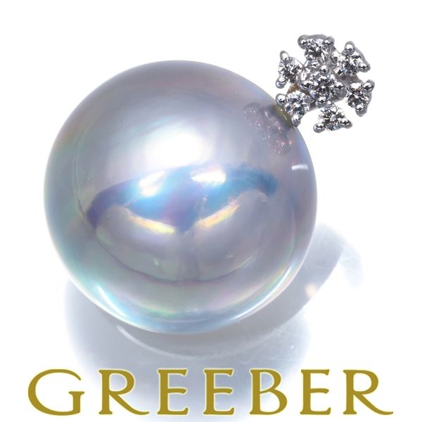 TASAKI タサキ ペンダントトップ マベ真珠 17.8mm ダイヤ ダイヤモンド