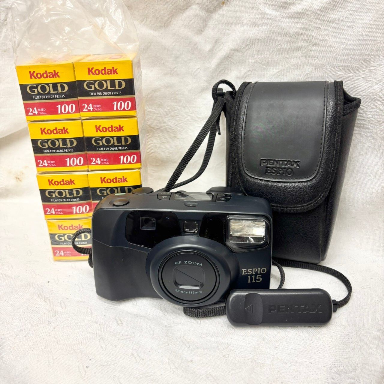 420 PENTAX ESPIO 115 フィルムカメラ セット Kodak GOLD 100 24枚撮り