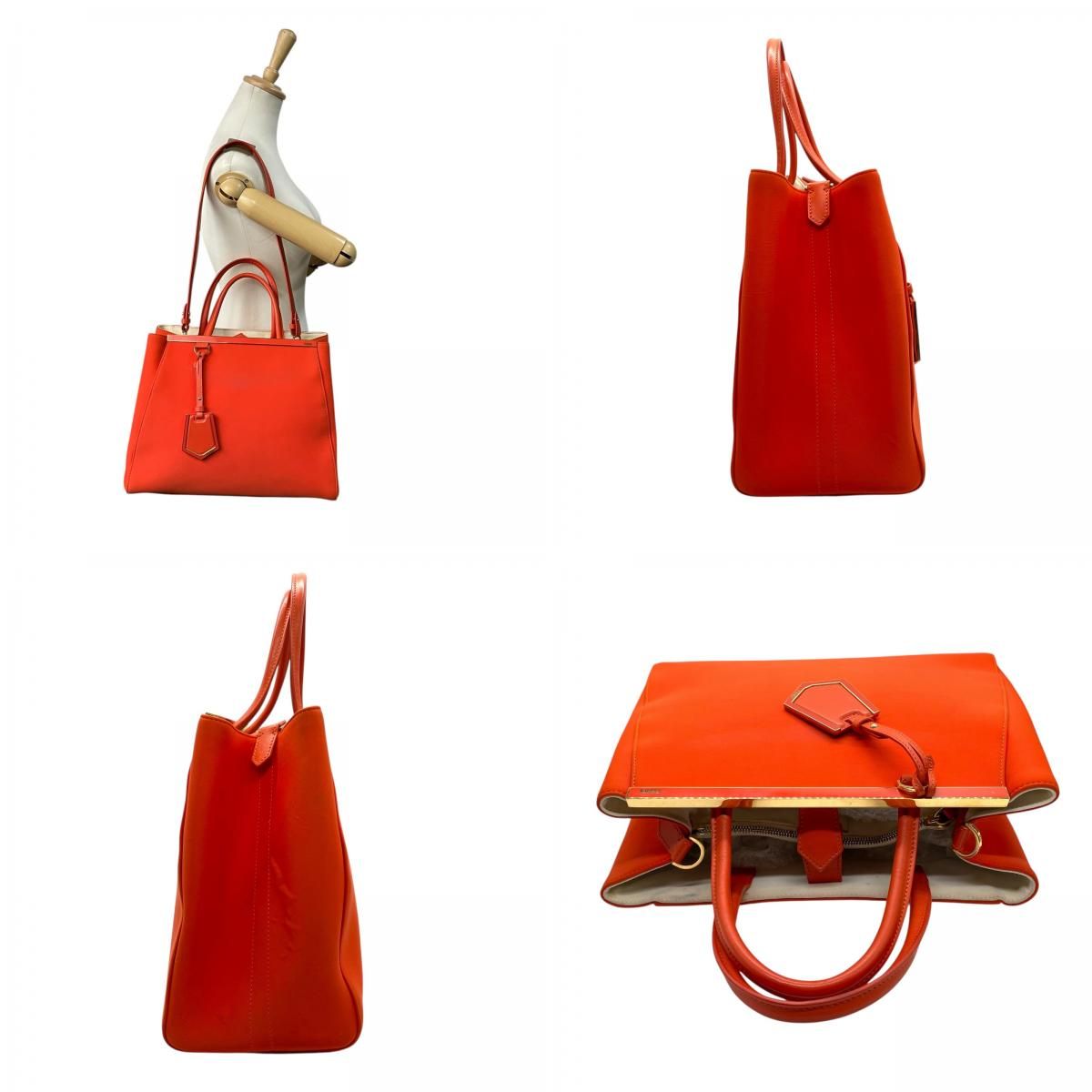 FENDI トゥージュール ハンドバッグ ナイロン レザー 2WAY トート