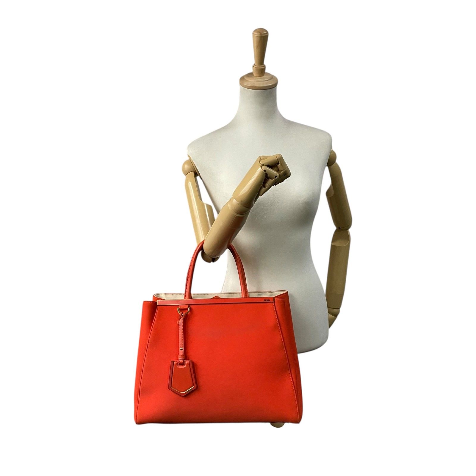 FENDI トゥージュール ハンドバッグ ナイロン レザー 2WAY トート