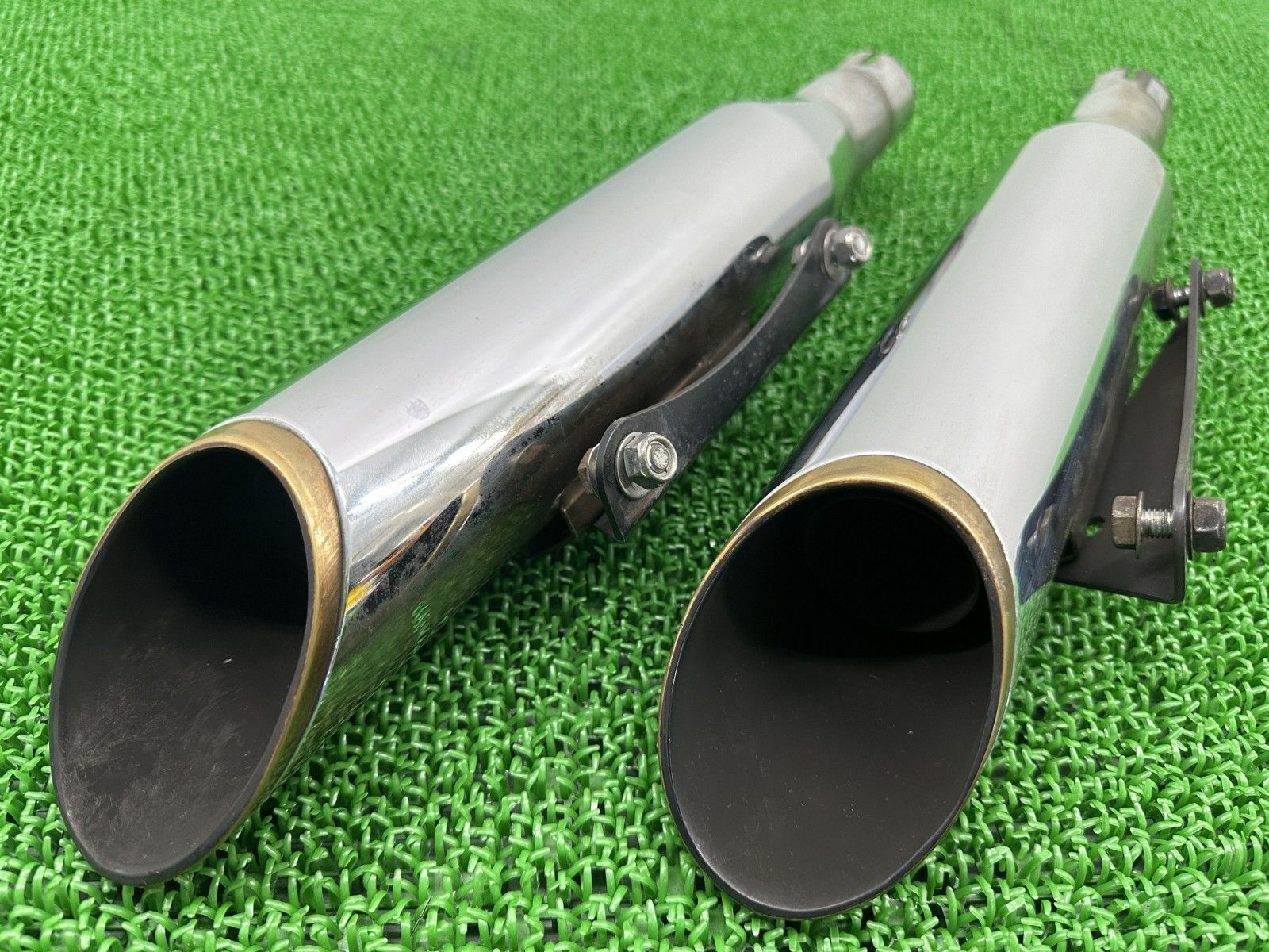 モーターステージ製スポーツスター サイレンサーマフラー 社外 中古