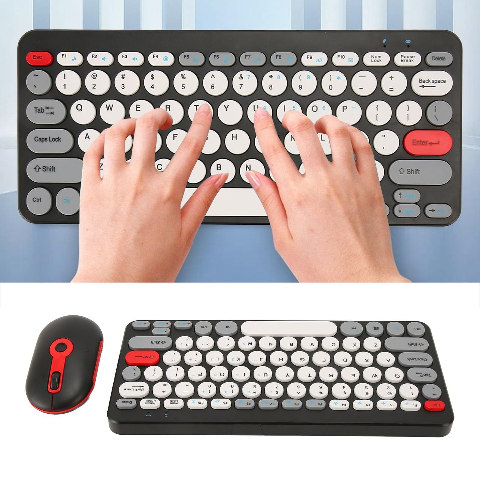 ワイヤレス キーボードマウスセット PC用 無線 キーボード 静音 省エネ