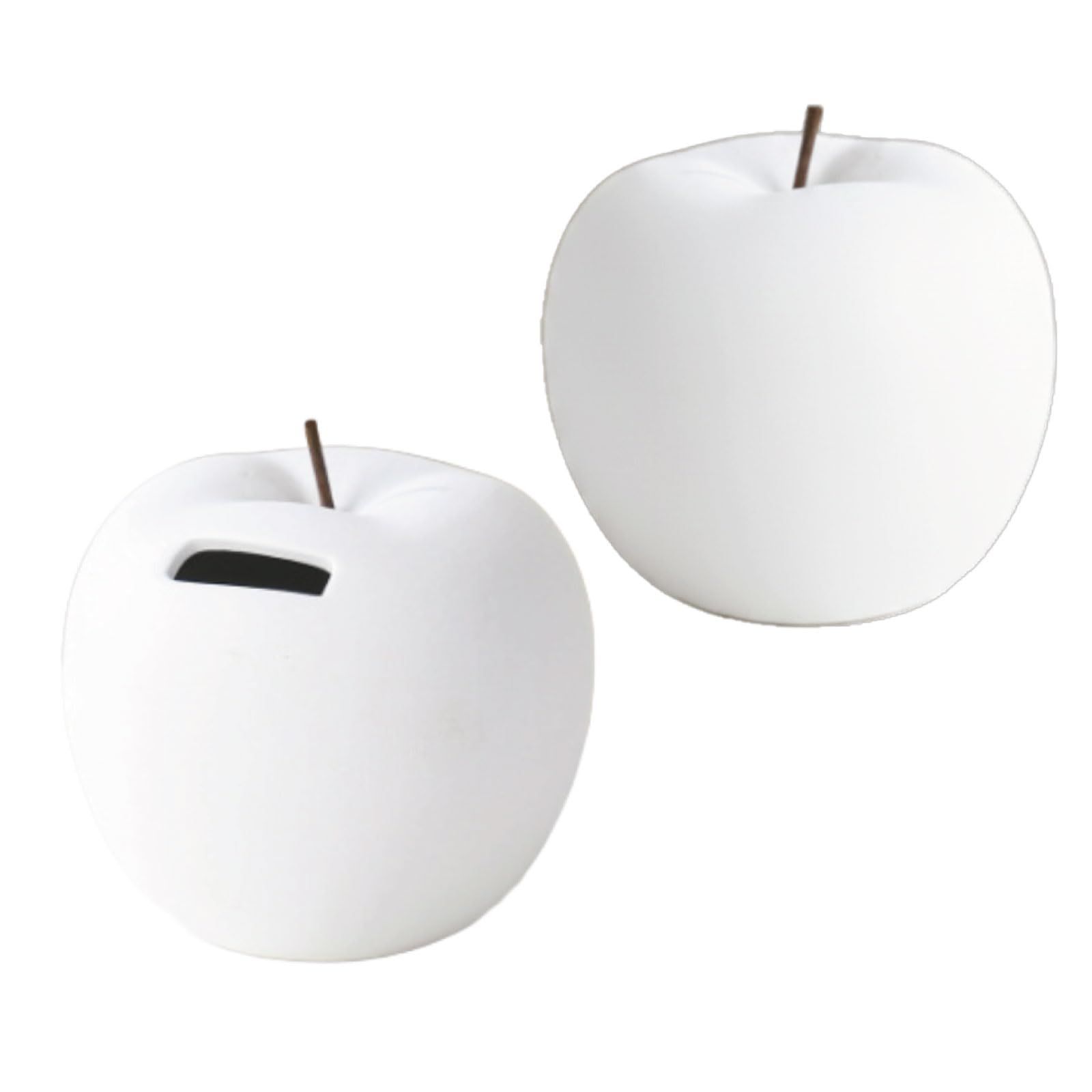 それ貯金箱？】 りんご型貯金箱 北欧風 セラミック インテリア マネー