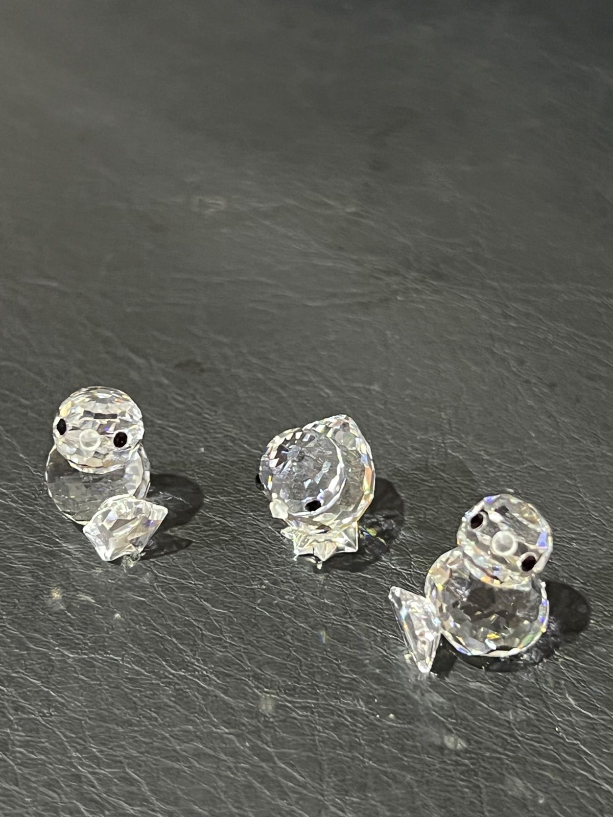 廃盤］スワロフスキー Swarovski ひよこ3匹セット クリスタルガラス