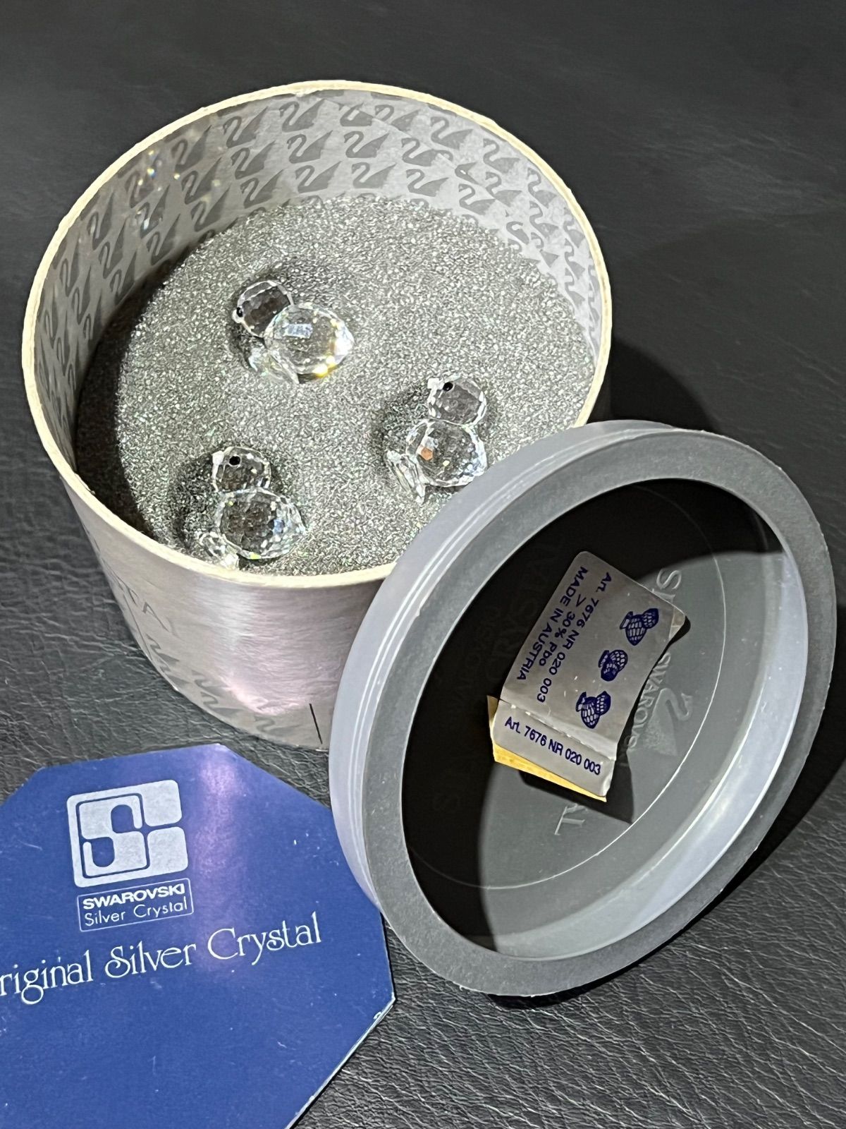 廃盤］スワロフスキー Swarovski ひよこ3匹セット クリスタルガラス