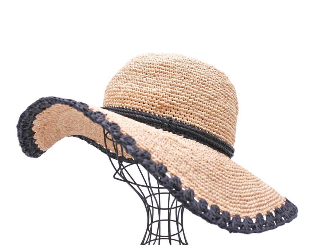 MAISON N H PARIS メゾンエヌアッシュパリ ラフィア ハット ベージュ