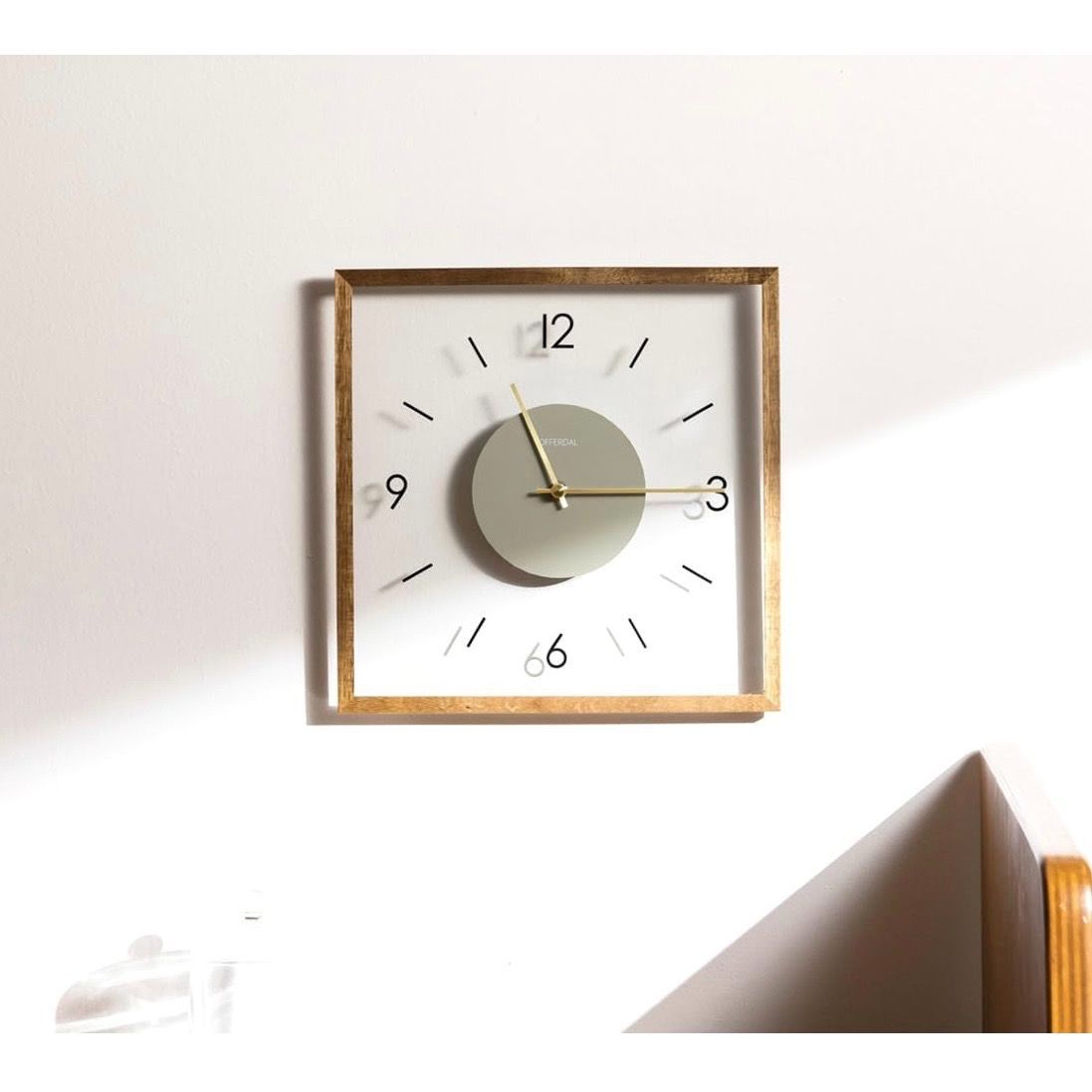 インターフォルム 掛け時計 CL-4424BN ラトゥリ ブラウン スイープ