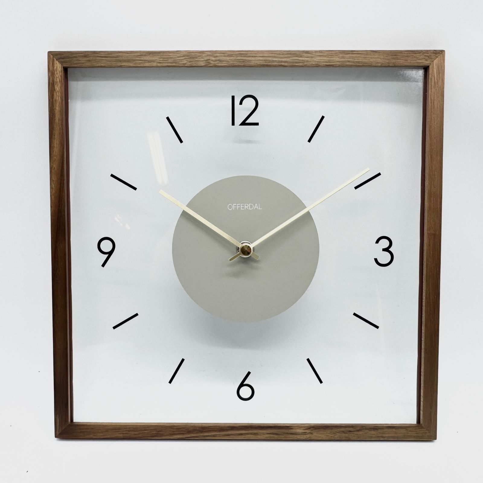 インターフォルム 掛け時計 CL-4424BN ラトゥリ ブラウン スイープ