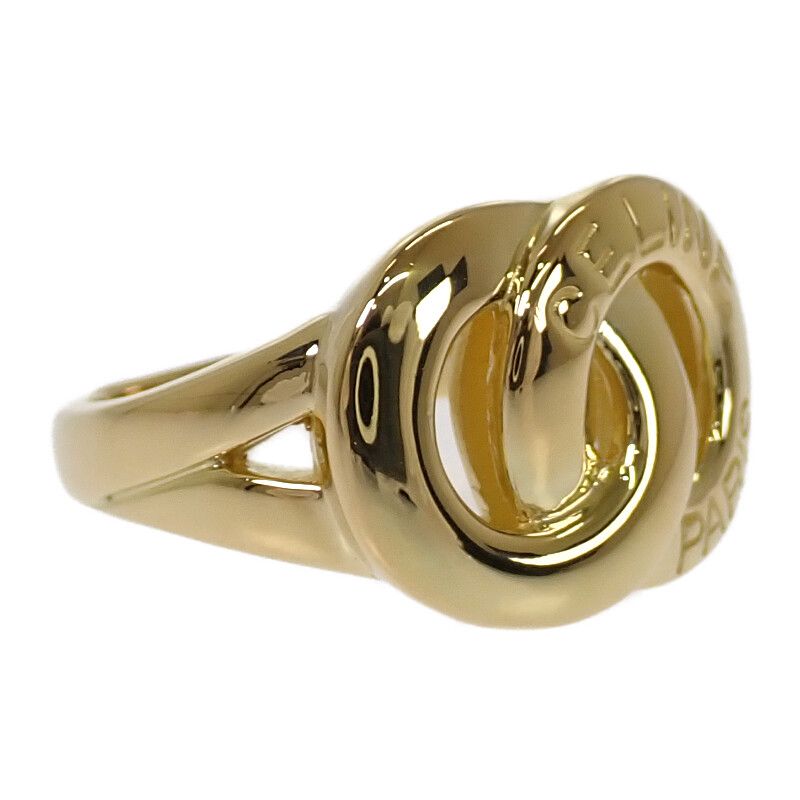 セリーヌ CELINE ダブルサークル 12号 リング 美品 刻印あり 18金 K18