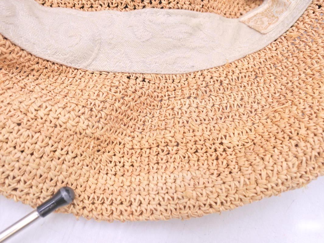 CA4LA カシラ ラフィア リボン ハット ベージュ □◇ レディース