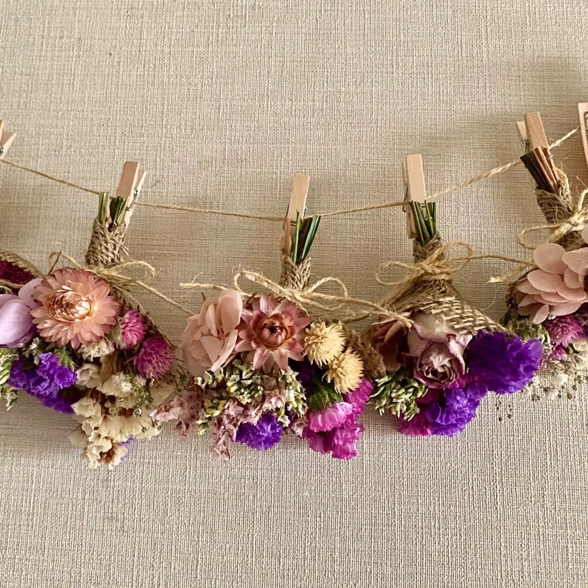 ドライフラワー♡プチスワッグ♡ガーランド - メルカリ