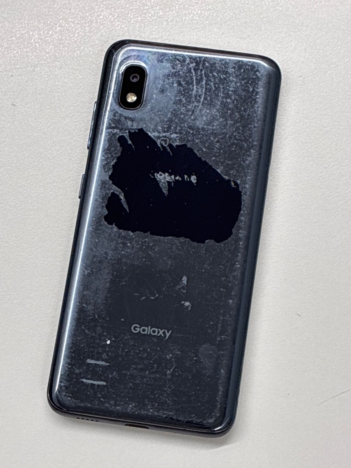 Samsung Galaxy A21 SC-42A docomo ジャンク 本体のみ 反りあり 背面
