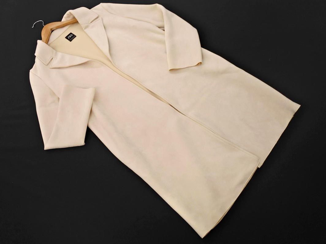 ZARA ザラ スウェード調 コート sizeXS/ベージュ ◇□ レディース