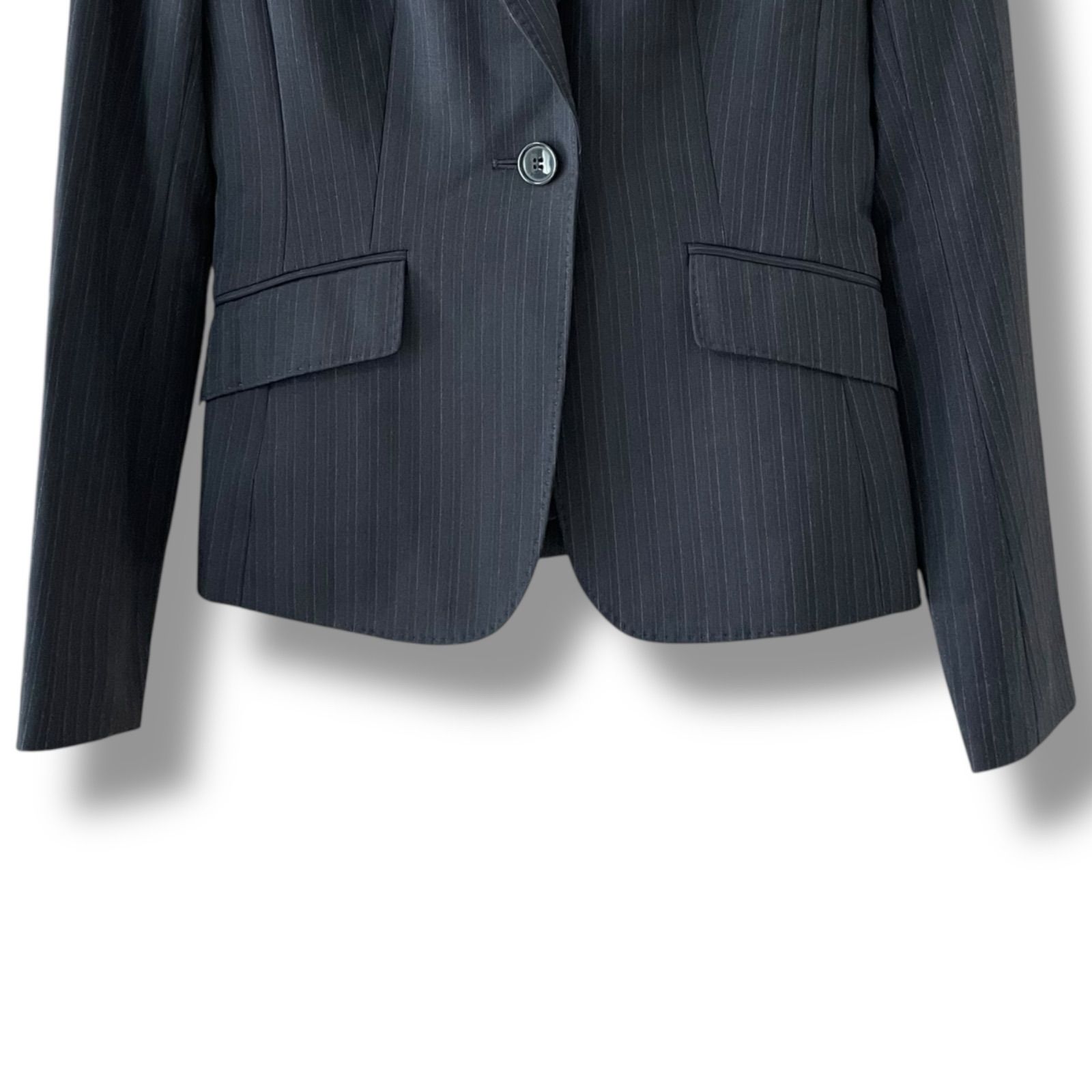 ICB アイシービー セットアップ スカート スーツ 7号 S ストライプ