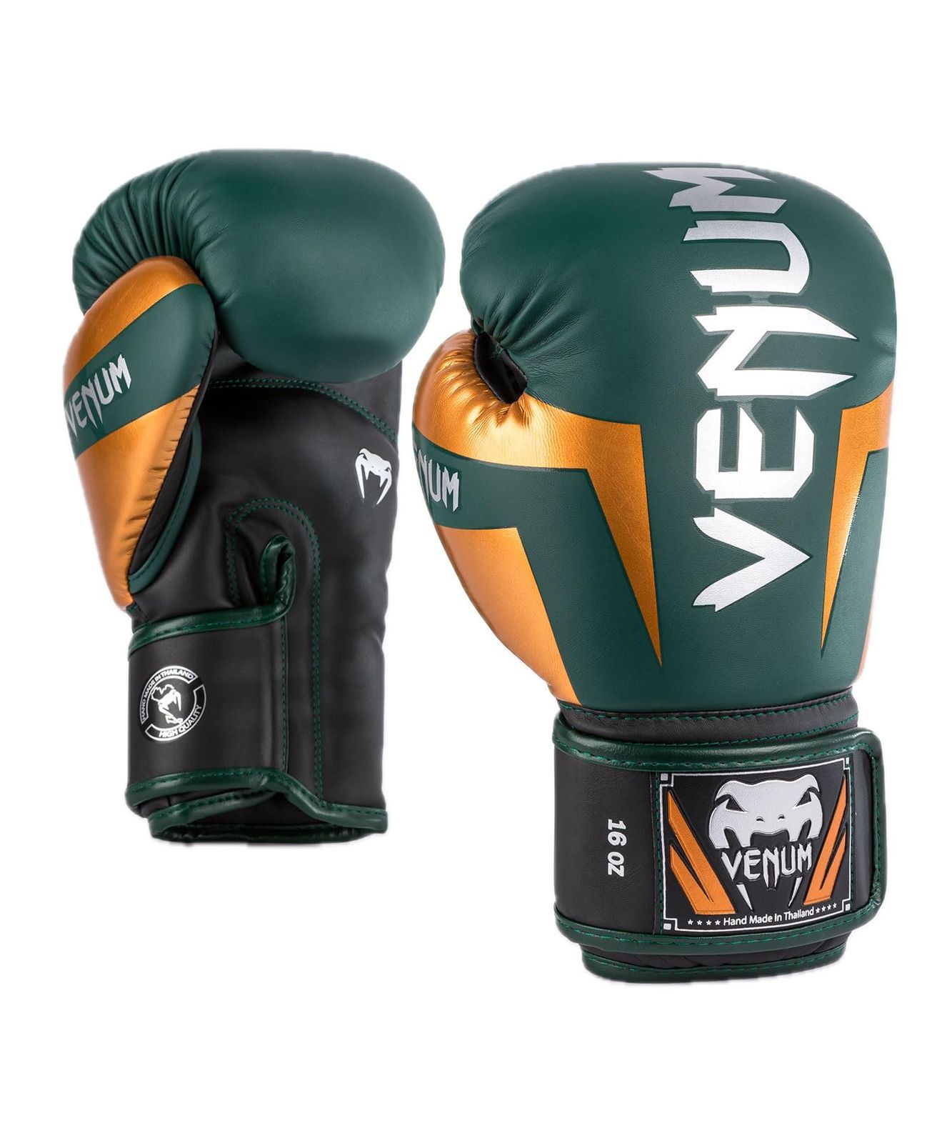 VENUM ボクシング グローブ ELITE BOXING GLOVES (グリーン×ブロンズ