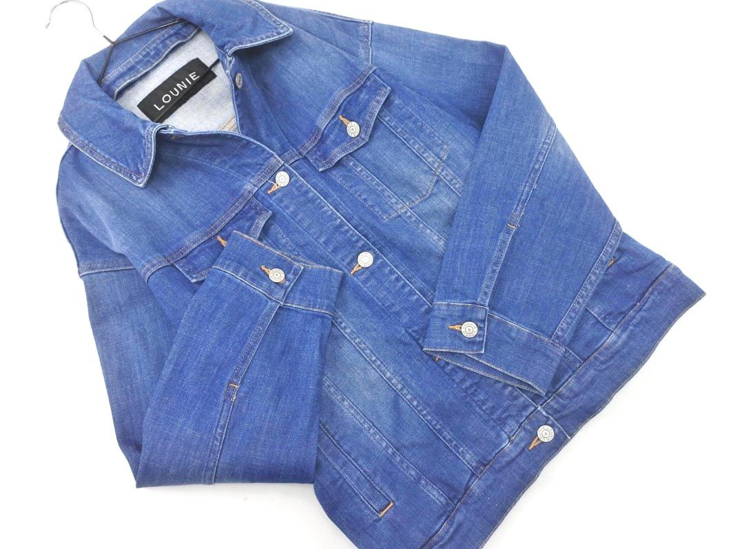LOUNIE ルーニィ Gジャン デニム ジャケット size40/紺