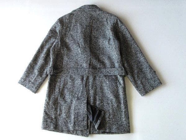 希少 90sビンテージ agnes b. アニエスベー ベルト付 ネップウール