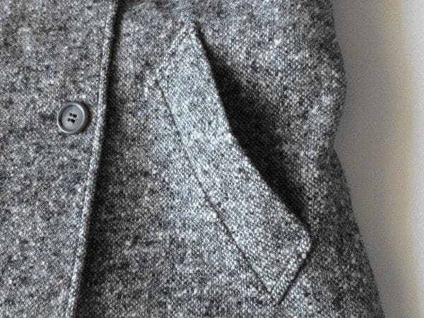 希少 90sビンテージ agnes b. アニエスベー ベルト付 ネップウール