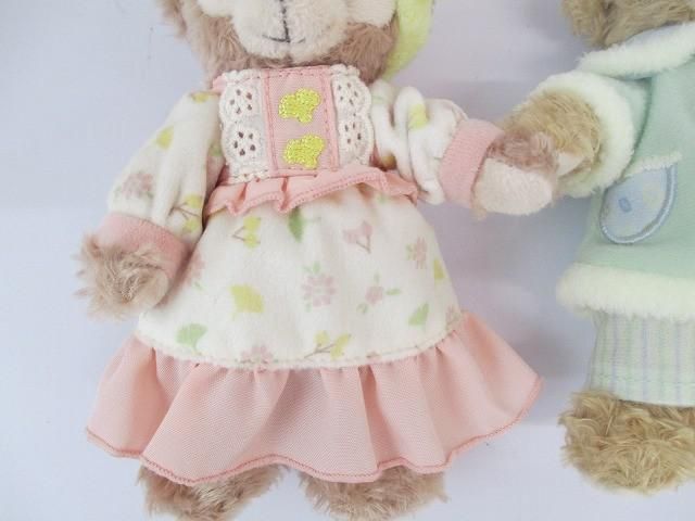 美品 ディズニー TDS ダッフィー シェリーメイ ぬいぐるみバッジ 2点