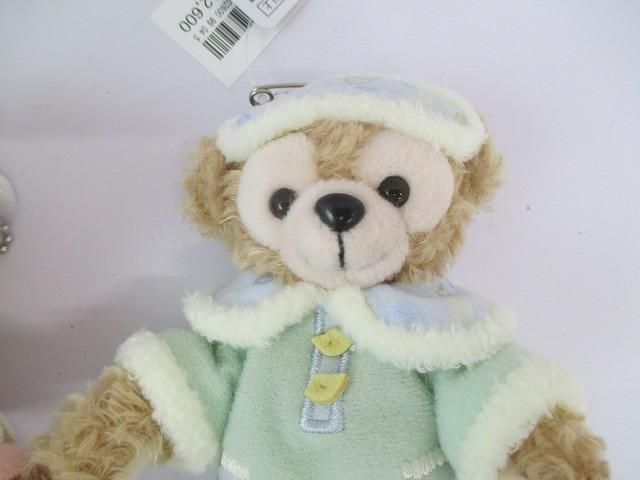 美品 ディズニー TDS ダッフィー シェリーメイ ぬいぐるみバッジ 2点