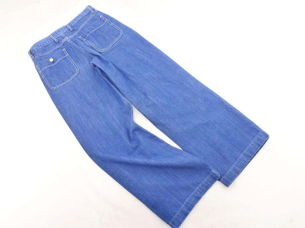 MACPHEE マカフィー トゥモローランド ワイド デニムパンツ size36/青