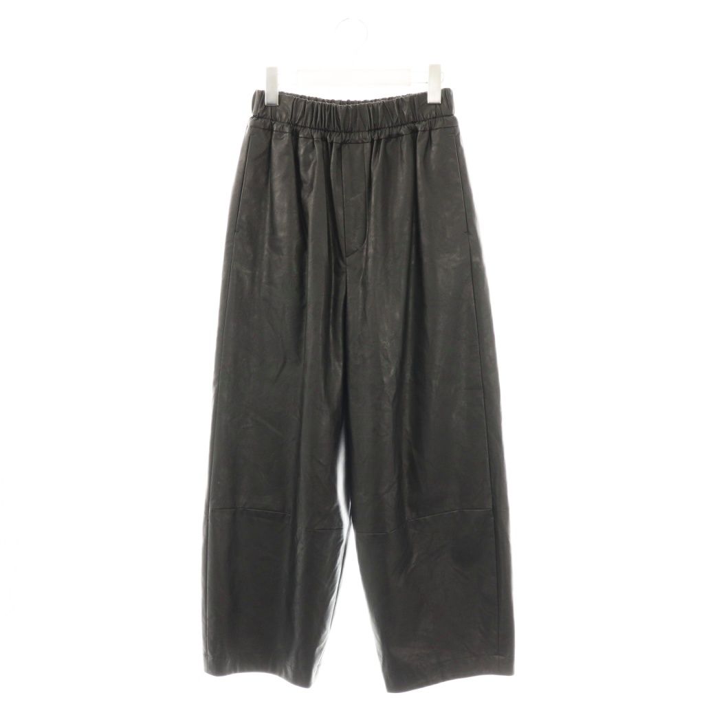 サクラ SACRA SYNTHETIC LEATHER PANTS ワイドパンツ フェイクレザー