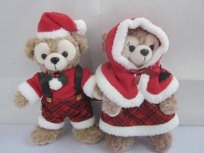 美品 ディズニー ダッフィー シェリーメイ 2024 クリスマス ぬいぐるみ