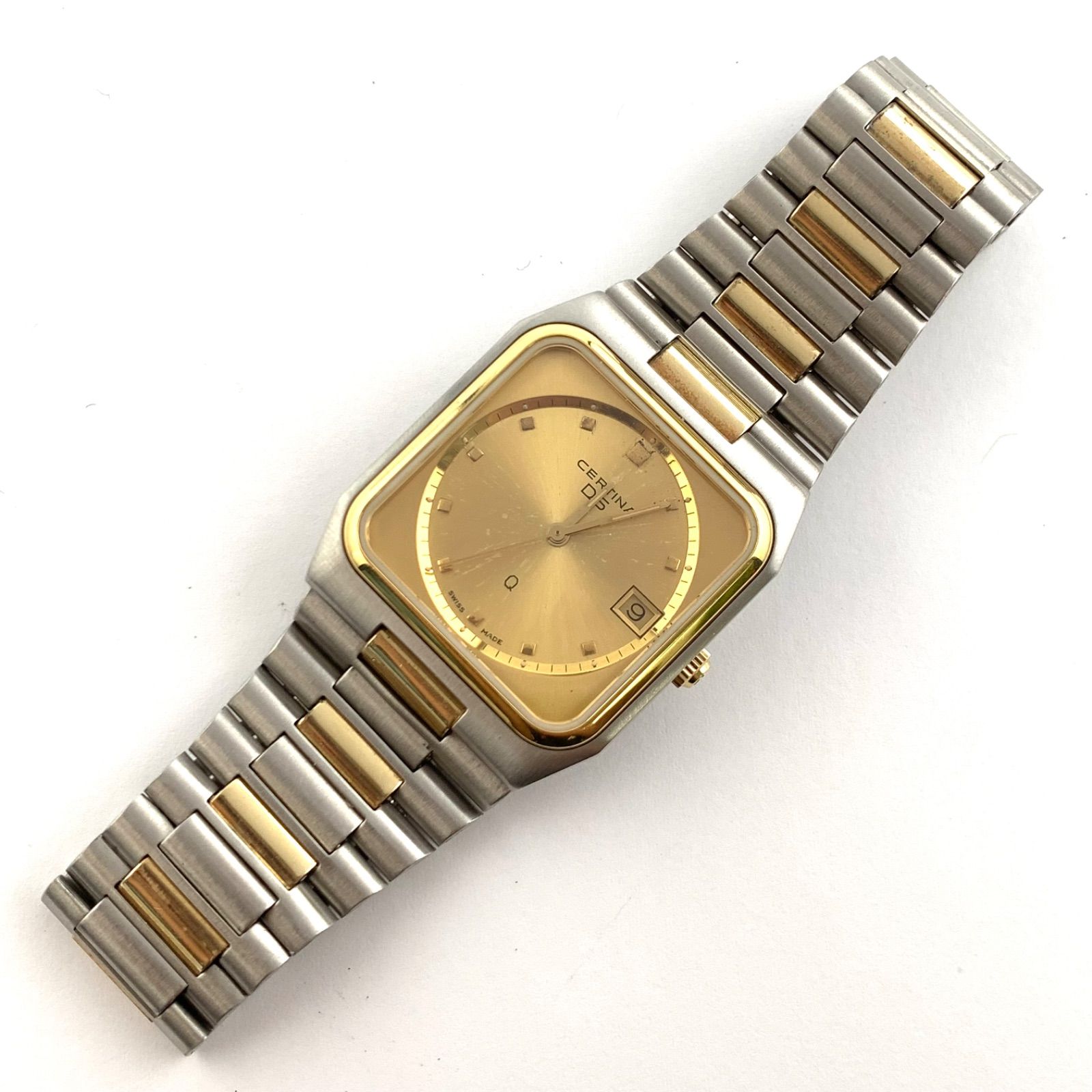 【ジャンク品】CERTINA 腕時計 ゴールド ジャンク】Certina DS EOL 113.7330.44 B 腕時計 ゴールド/シルバー