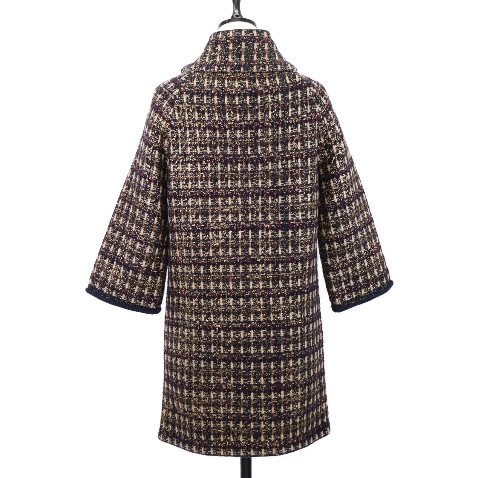 CHANEL シャネル 【美品】P41671K03112 グリボアボタン ウールx