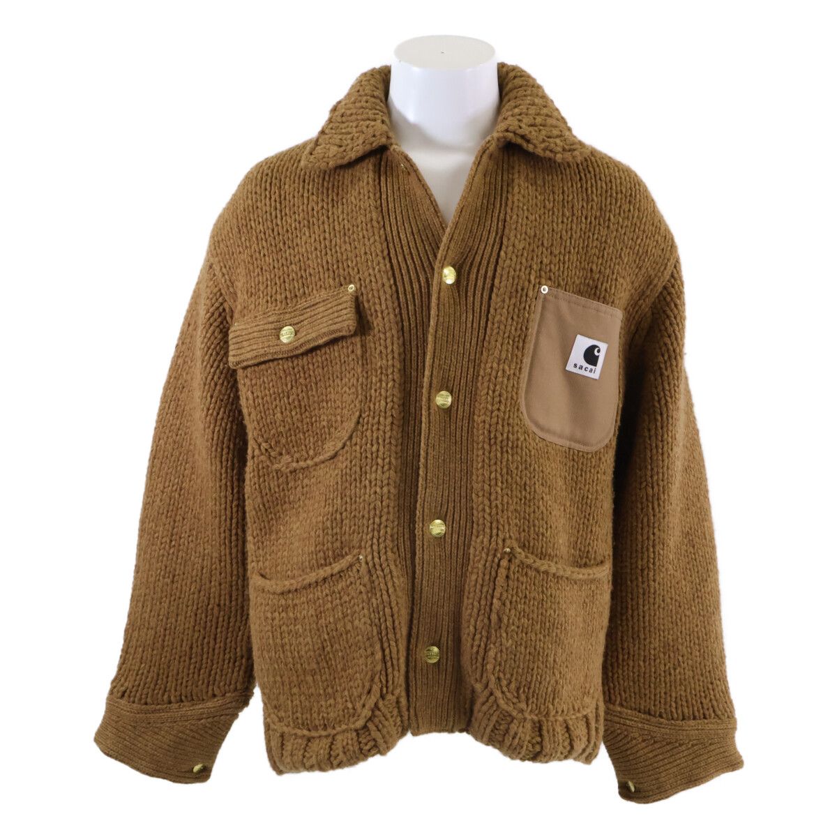 sacai サカイ xCarhartt WIP【美品/23AW】23-03111M Knit Jacket