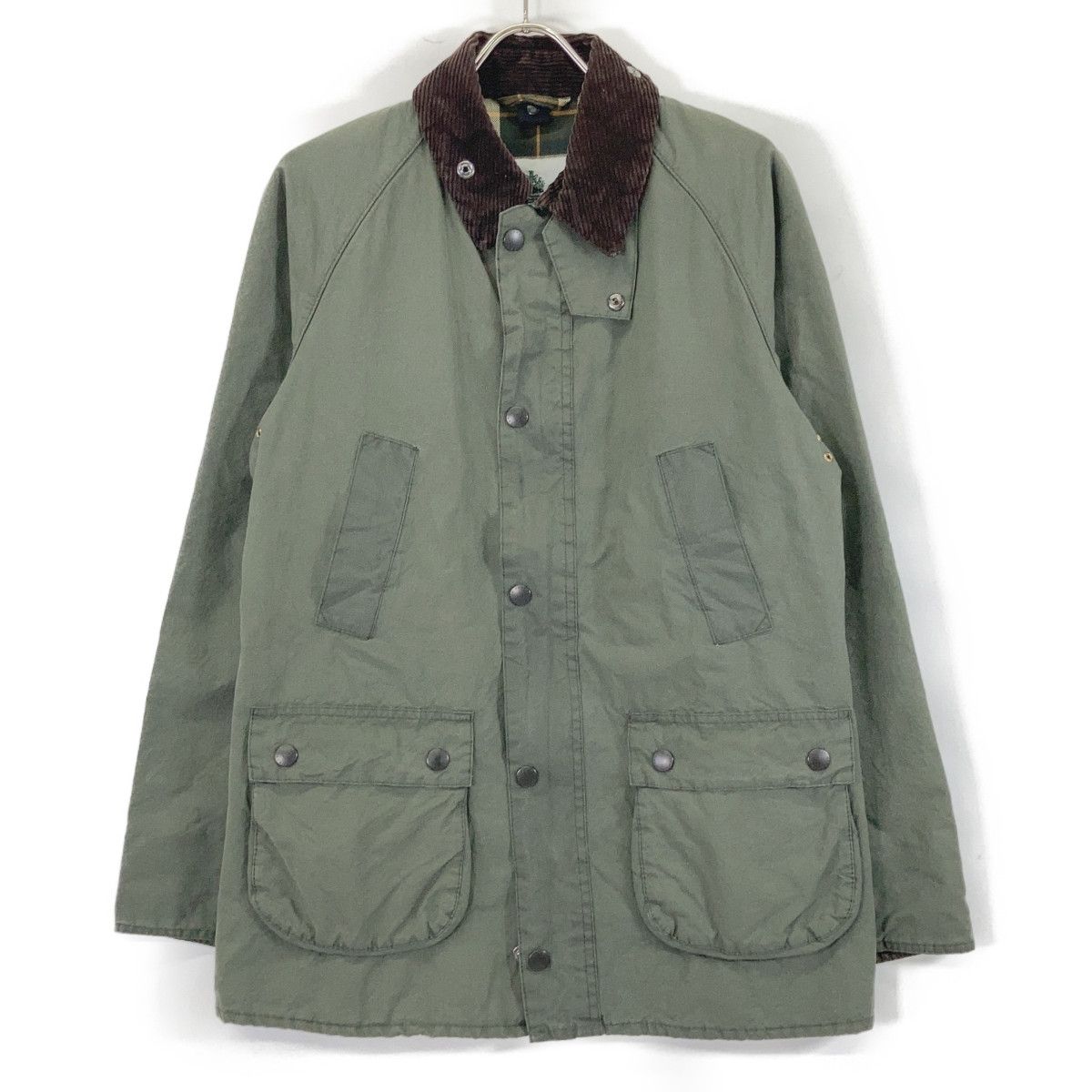 Barbour バブアー 1902135 ｶｰｷ BEDALEBEDALE SL WASHED ｼﾞｬｹｯﾄ 38