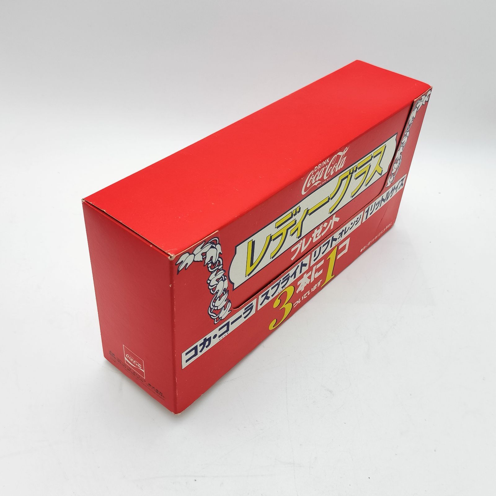 コカ・コーラ アール・ヌーヴォー調 レディーグラス 4客セット 昭和