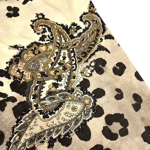 レオナール LEONARD カットソー ウール混 シルク混 ペイズリー柄 長袖