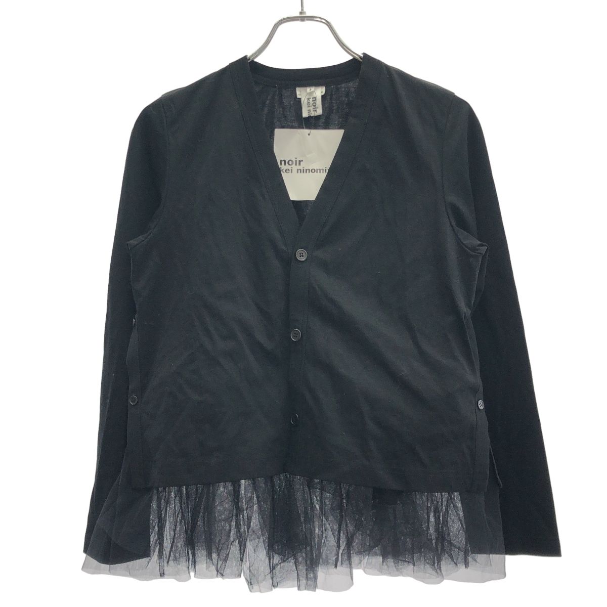 noir kei ninomiya ブラックカーディガン XS noir kei ninomiya ブラックカーディガン XS noir kei ninomiya