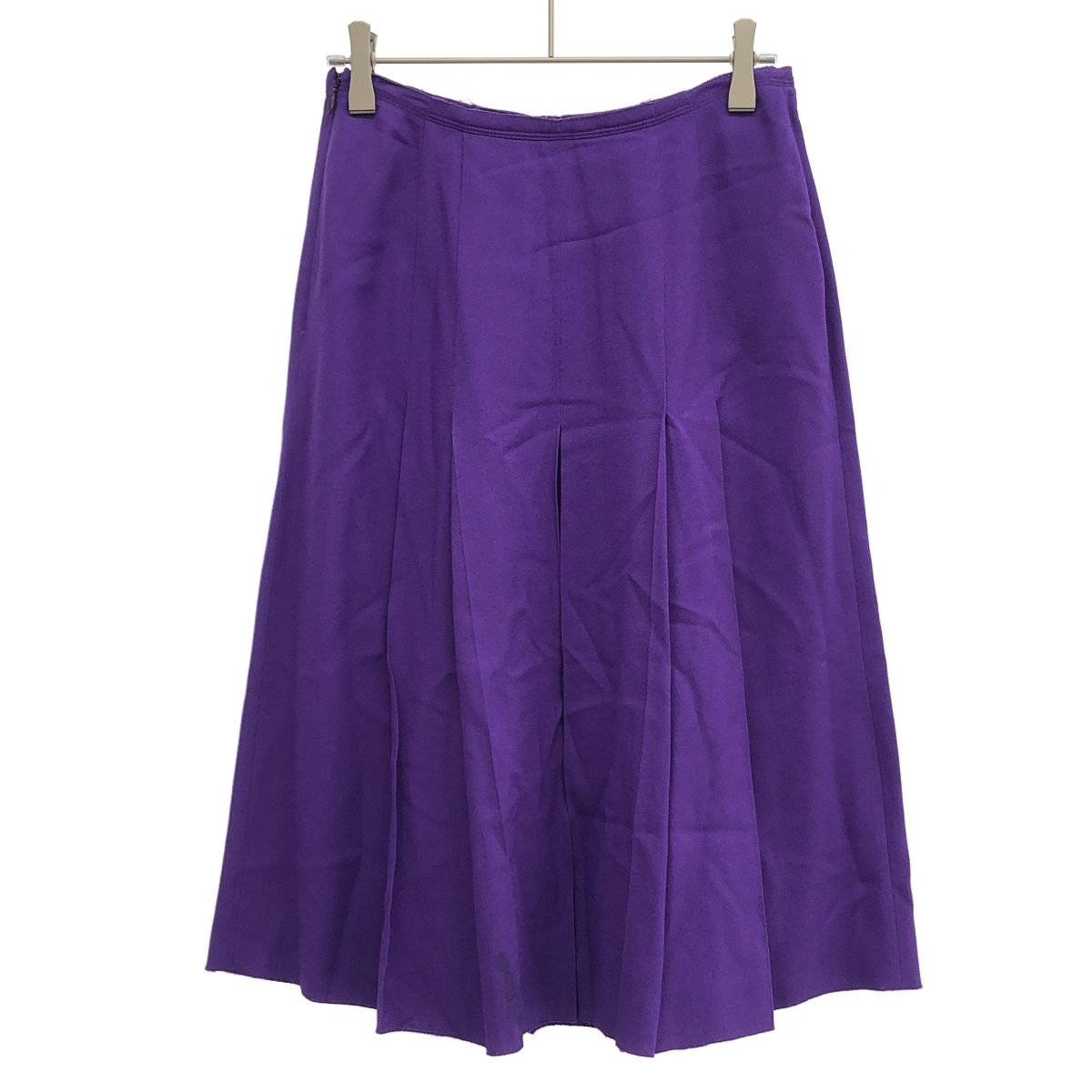 PRADA プラダ レーヨンフレアスカート パープル 40 - メルカリ