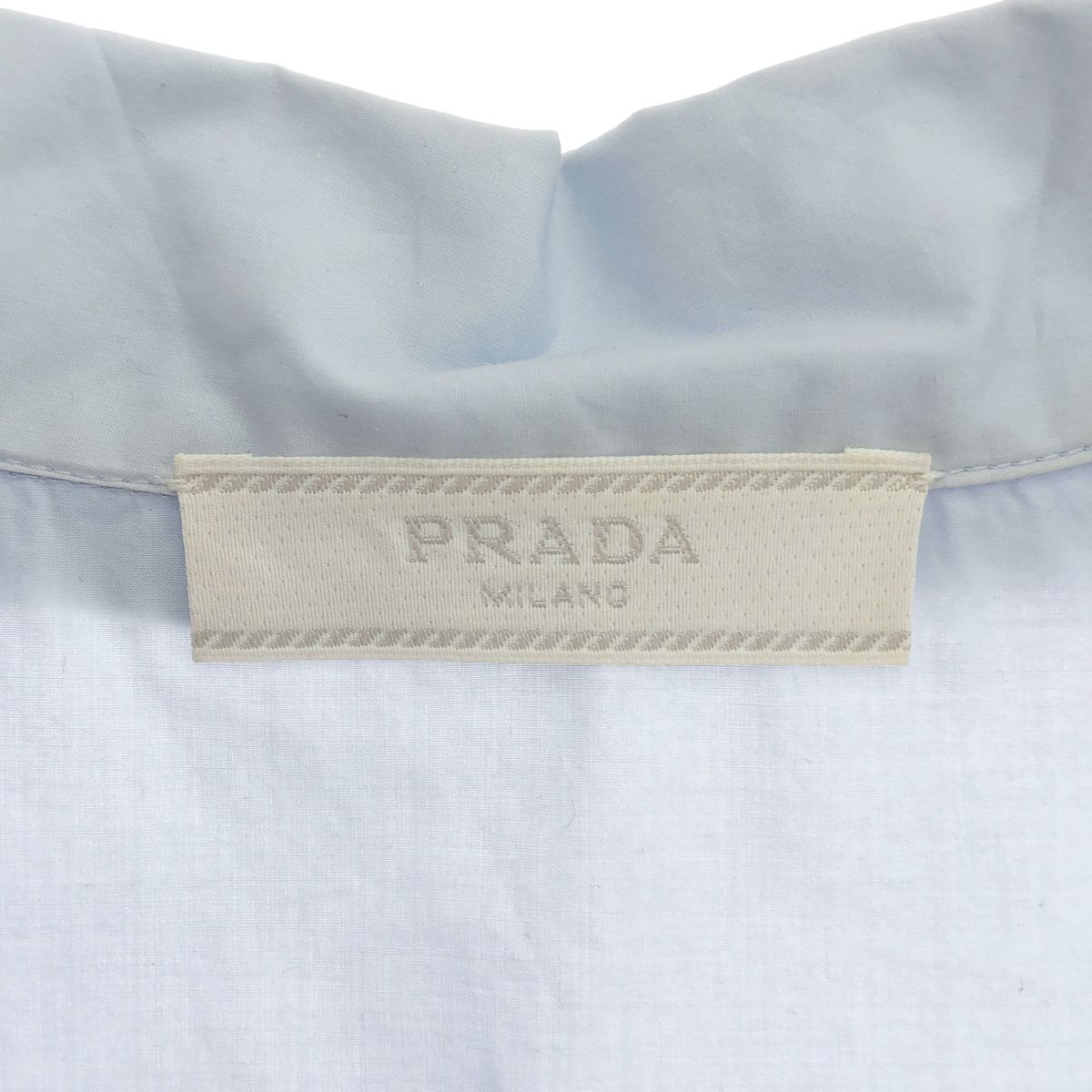 PRADA プラダ オープンカラー インディアンプリントオープンカラー